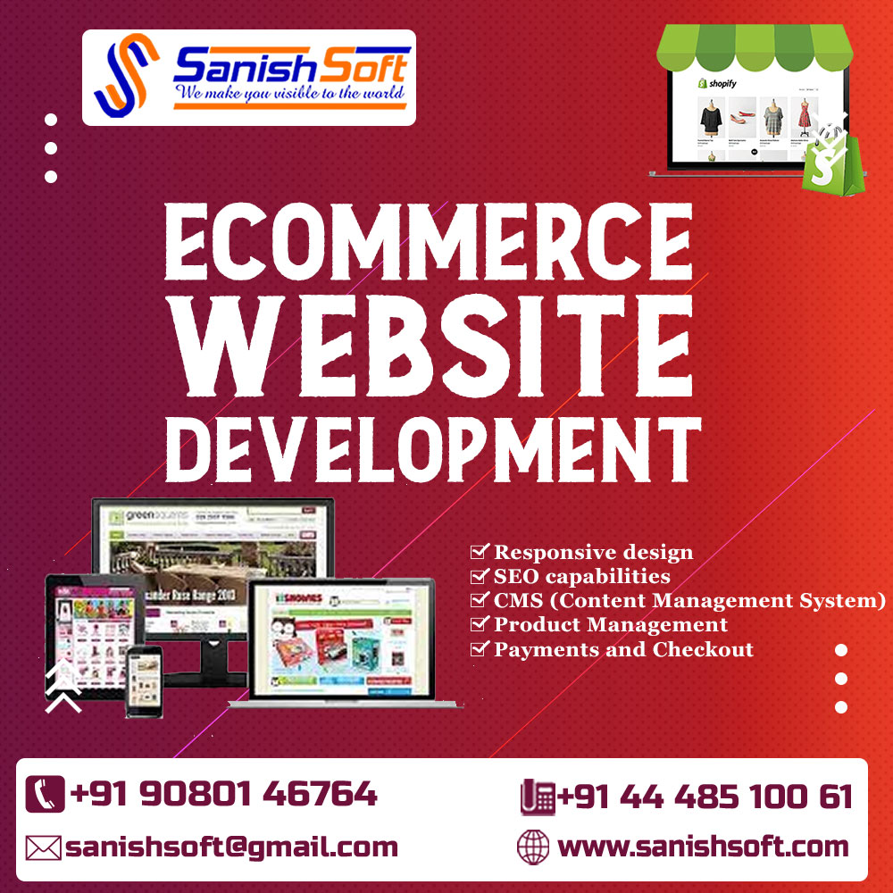 Top Web Development Companies in Chennai Tamilnadu Sanishsoft logo