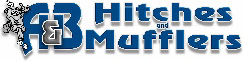 A & B Hitches and Mufflers logo