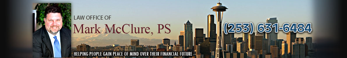 Law Office of Mark McClure (253) 631-6484 logo
