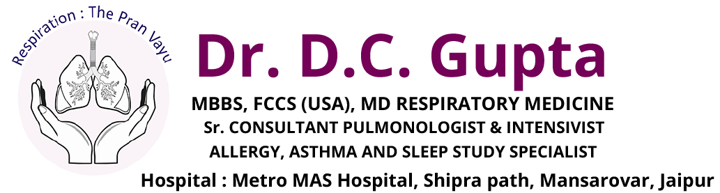 Dr. D.C. Gupta Consultant Pulmonologist & Allergy Specialist Doctor logo