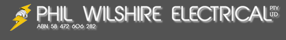 Phil Wilshire Electrical pty ltd logo